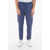 Ralph Lauren Fleeced Cotton Greenwich Joggers With Logo Print Blue