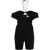 Saint Laurent Short Jumpsuit With Cutout And Rhinestones Detail Black