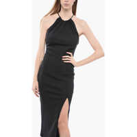 Imbracaminte ANOUKI Dama - Rochii lungi ANOUKI Viscose Blend Halter Sheath Dress With Back Zip Black Femei (BM 13583777) - B-mall.ro