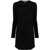 DSQUARED2 Jersey Sheath Dress With Draped Detail Black