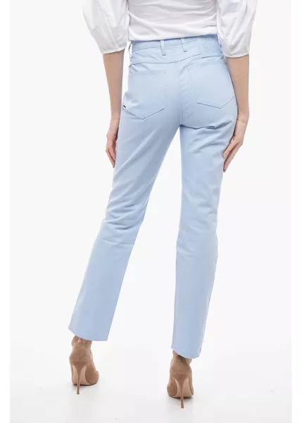 Blugi drepti Raf Simons High Waisted Straight Fit Jeans Blue Femei (BM 13584029) 2