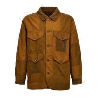 Geci Comme Des Garçons Homme Ribbed Velvet Insert Canvas Jacket Barbati