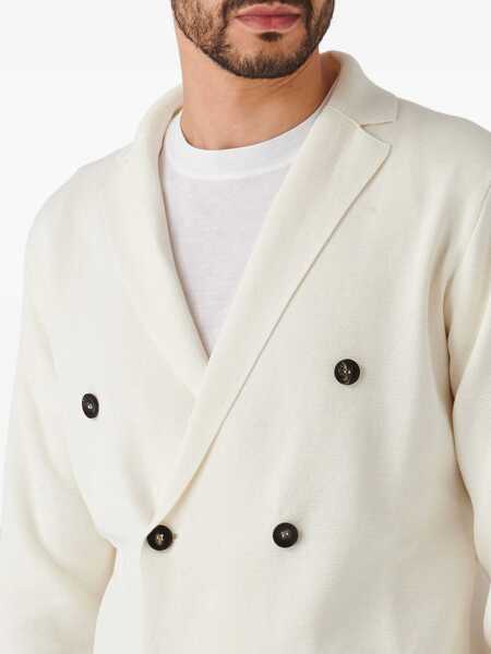 Geci FILIPPO DE LAURENTIIS Filippo De Laurentiis Double Breasted Jacket Clothing WHITE Barbati (BM 13606769) 5