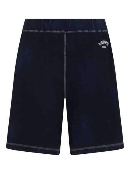 Pantaloni DSQUARED2 DSQUARED2 Ruined Shorts BLUE Barbati (BM 13607321) 2