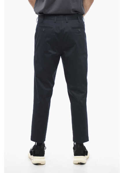 Pantaloni casual Neil Barrett Slim Fit Jamie Pants With Belt Loops Blue Barbati (BM 13622870) 2