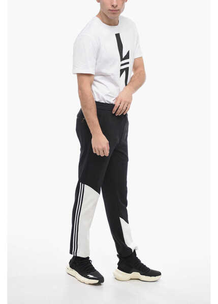 Pantaloni de trening Neil Barrett Skinny Fit Modernist Sweatpants With Contrasting Details Black Barbati (BM 13622879) 4