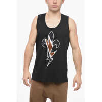 Maiouri Embroidered Fleur-De-Thunder Tank Top Barbati