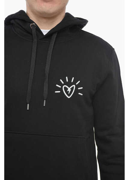 Bluze de trening Neil Barrett Maxipocketed Valentine Days Hoodie Black Barbati (BM 13622948) 3