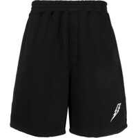 Pantaloni scurti Brushed Cotton Shorts With Embroidered Logo Barbati