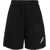 Neil Barrett Brushed Cotton Shorts With Embroidered Logo Black