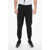 Neil Barrett Jersey Thunderbolt Sweatpants With Side Jacquard Inserts Black