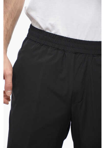 Pantaloni casual Neil Barrett Nylon Rem Pants With Elastic Waistband Black Barbati (BM 13623092) 3