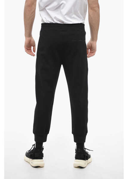 Pantaloni de trening Neil Barrett Skinny Fit Jumbled Bolts Sweatpants With Embroideries Black Barbati (BM 13623107) 2