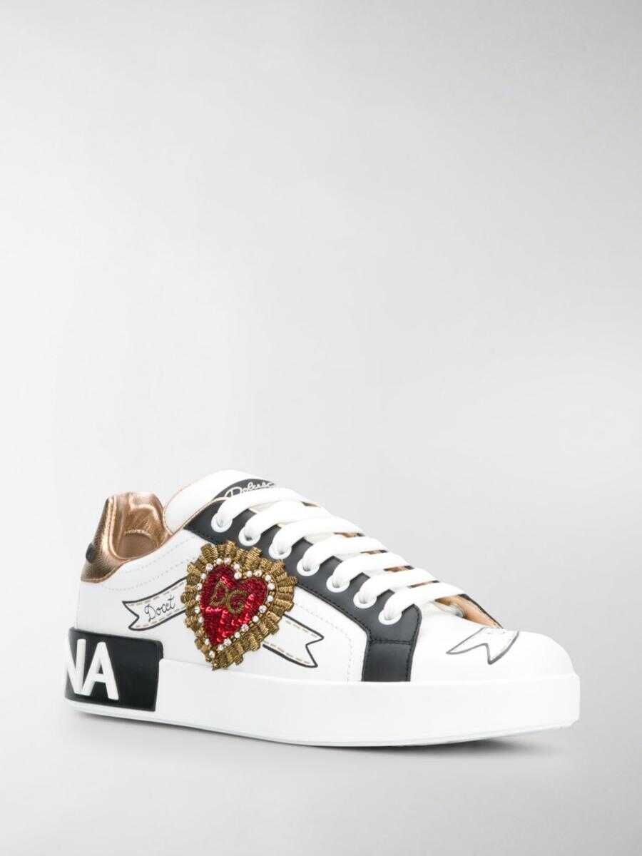 Sneakers Dolce & Gabbana Dolce & Gabbana Portofino Sneakers WHITE Femei (BM 13632095) 2