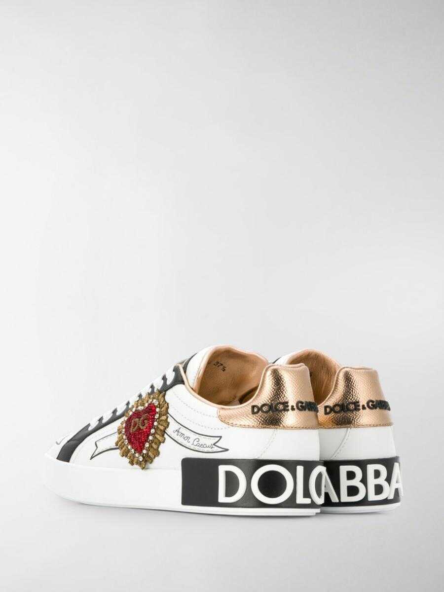 Sneakers Dolce & Gabbana Dolce & Gabbana Portofino Sneakers WHITE Femei (BM 13632095) 4