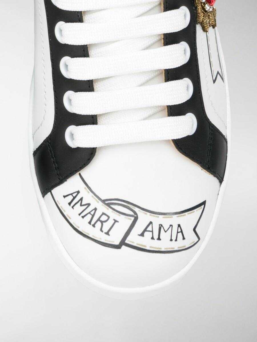 Sneakers Dolce & Gabbana Dolce & Gabbana Portofino Sneakers WHITE Femei (BM 13632095) 5
