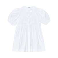 Rochii Ganni Knot Poplin Dress Femei