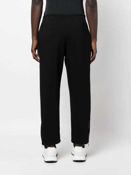 Pantaloni de trening Neil Barrett Loose Fit Cotton Blend Joggers With Ankle Zip Black Barbati (BM 13667552) 4