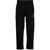 Neil Barrett Loose Fit Cotton Blend Joggers With Ankle Zip Black