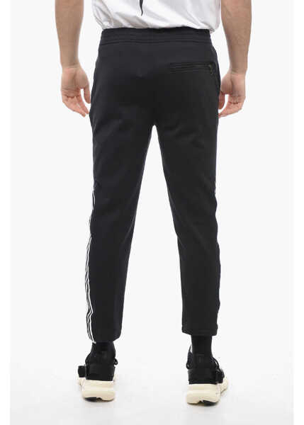 Pantaloni de trening Neil Barrett Skinny Fit Modernist Sweatpants With Contrasting Details Black Barbati (BM 13667624) 2