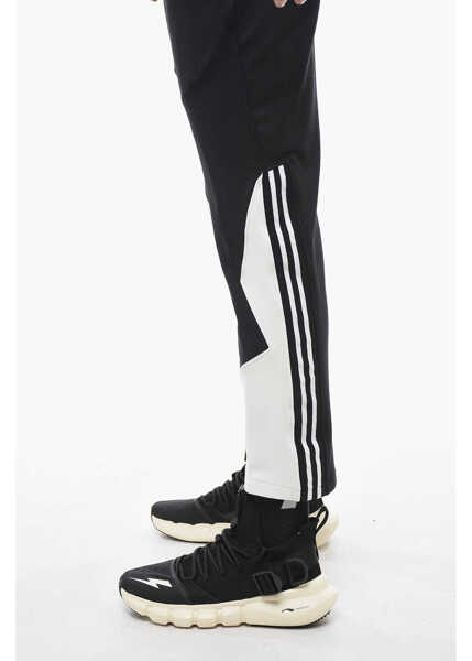 Pantaloni de trening Neil Barrett Skinny Fit Modernist Sweatpants With Contrasting Details Black Barbati (BM 13667624) 3