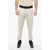 Neil Barrett Slim Fit Cotton Twill Tom Pants With Contrast Waistband Beige