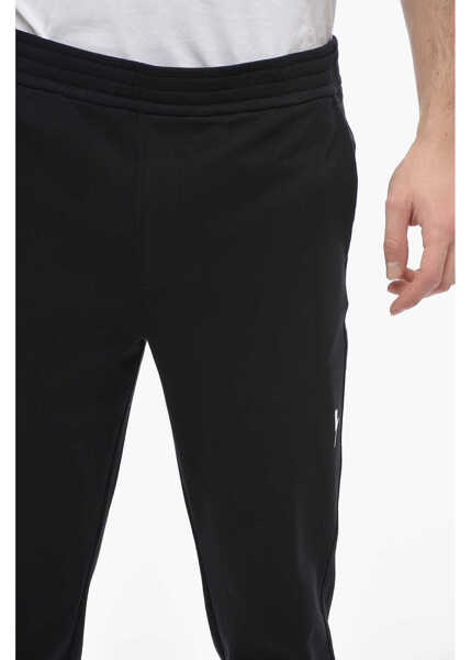 Pantaloni de trening Neil Barrett Cotton Skinny Fit Sweatpants With Cuffs Black Barbati (BM 13667987) 3