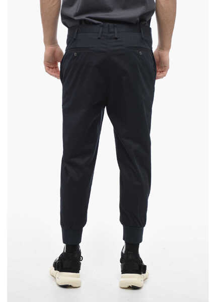 Pantaloni casual Neil Barrett Low-Rise Slim Fit Jack Pants With Cuffs Blue Barbati (BM 13667996) 2