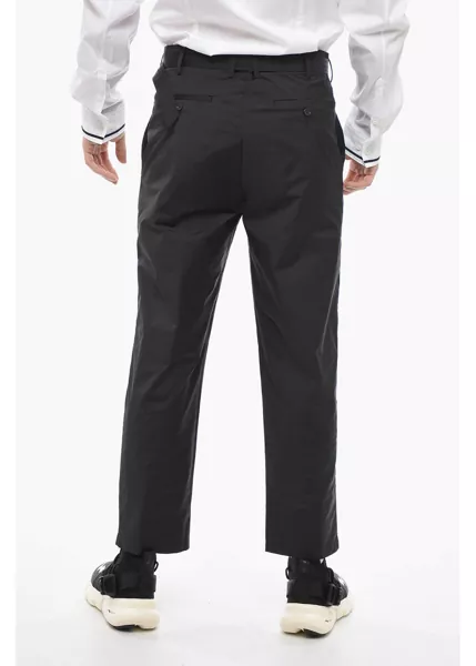 Pantaloni casual Neil Barrett Loose Fit Ando Pants With Industrial Belt Black Barbati (BM 13668050) 2