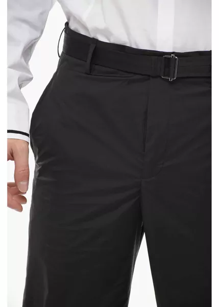 Pantaloni casual Neil Barrett Loose Fit Ando Pants With Industrial Belt Black Barbati (BM 13668050) 3