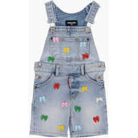 Rochii Denim Overalls With Decorative Bows Fete