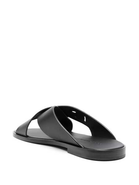 Sandale Dolce & Gabbana Dolce & Gabbana Leather Sandals Black Barbati (BM 13673138) 3