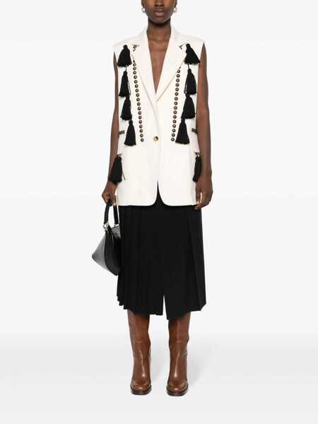 Pulovere Max Mara Max Mara Studded Wool Vest WHITE Femei (BM 13680227) 2