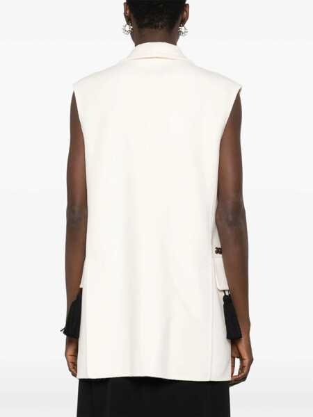 Pulovere Max Mara Max Mara Studded Wool Vest WHITE Femei (BM 13680227) 4
