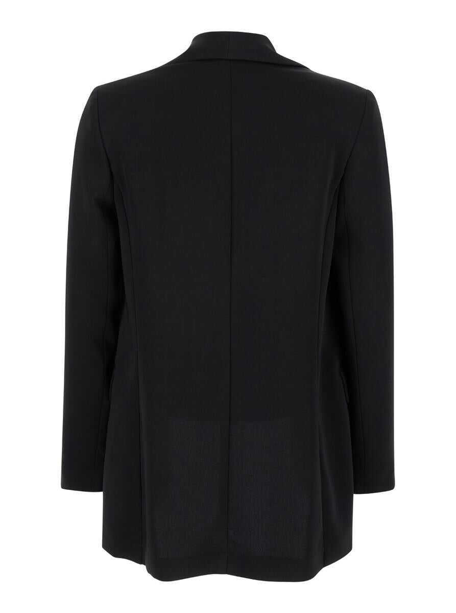Geci PLAIN Black Open Jacket In Technical Fabric Woman Black Femei (BM 13680566) 2