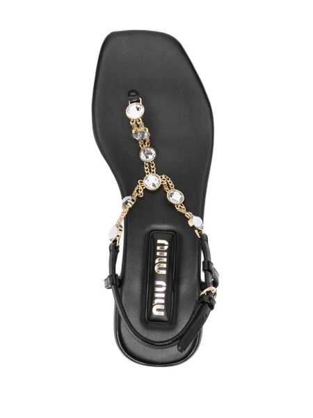 Sandale fara toc Miu Miu Miu Miu Sandals Black Femei (BM 13684589) 4