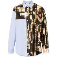 Camasi Pierre-Louis Mascia Cotton And Silk Shirt Barbati