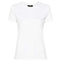 Tricouri Elisabetta Franchi Logo Embelished T-Shirt Femei