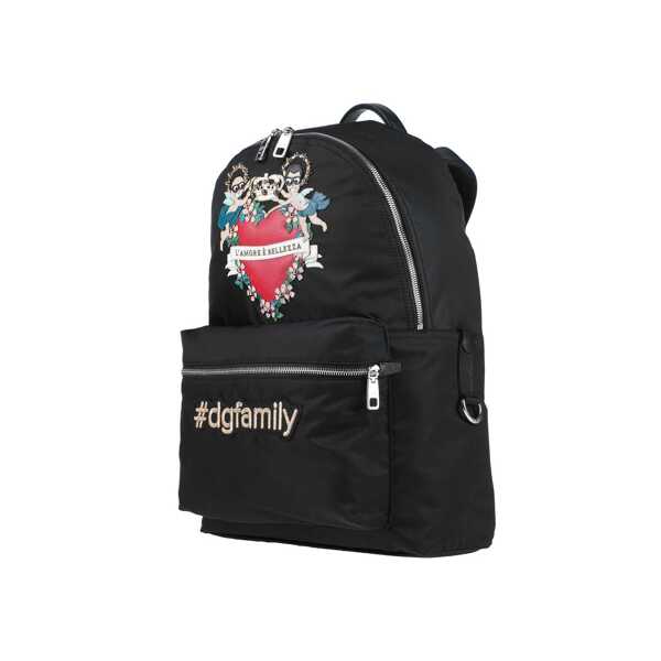Rucsacuri Dolce & Gabbana Dolce & Gabbana Family Patch Backpack Black Barbati (BM 13701272) 2