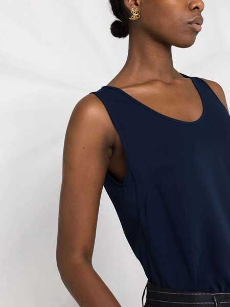 Bluze P.A.R.O.S.H. Sleeveless blouse Blue Femei (BM 13701449) 3