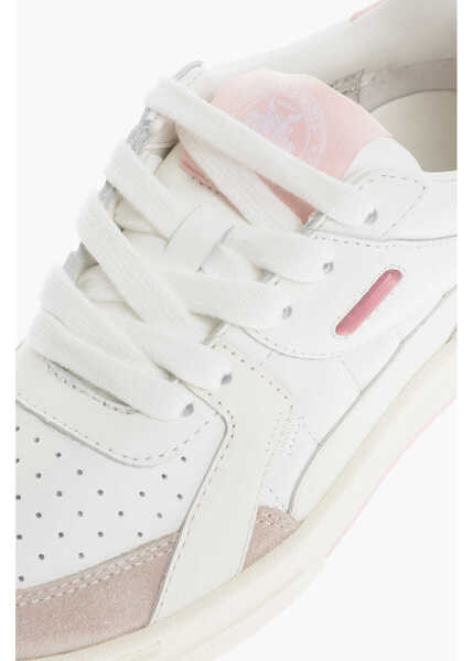Sneakers Palm Angels Low-Top Sneakers With Embossed Logo Beige Femei (BM 13703807) 4