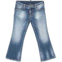 Blugi drepti Stretch Denim Bell Bottom Flared Jeans Baieti