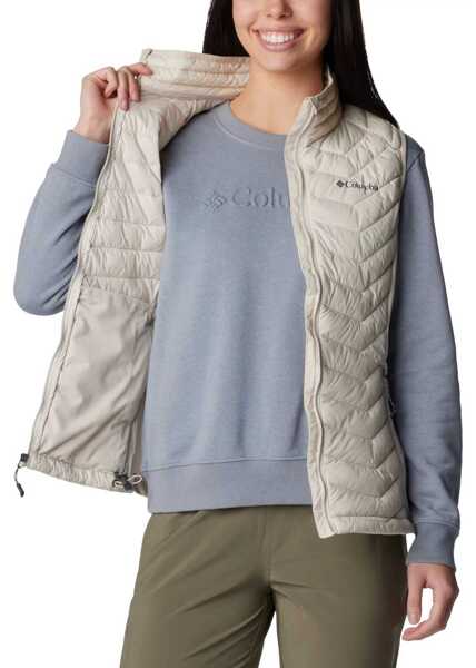 Veste sport Columbia Powder Pass Vest Beige Femei (BM 13704011) 2