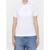 Tricouri Cotton T-Shirt With Lace Femei