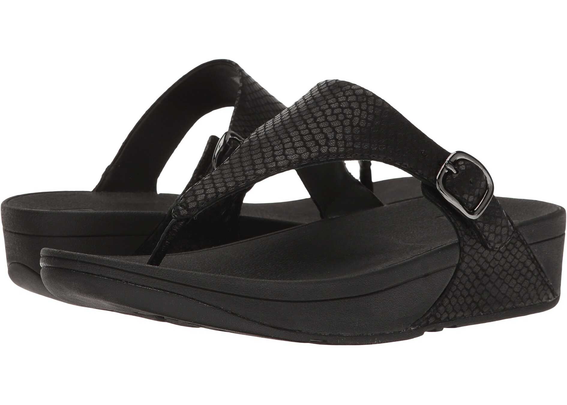 Sandala FitFlop The Skinny Black Snake