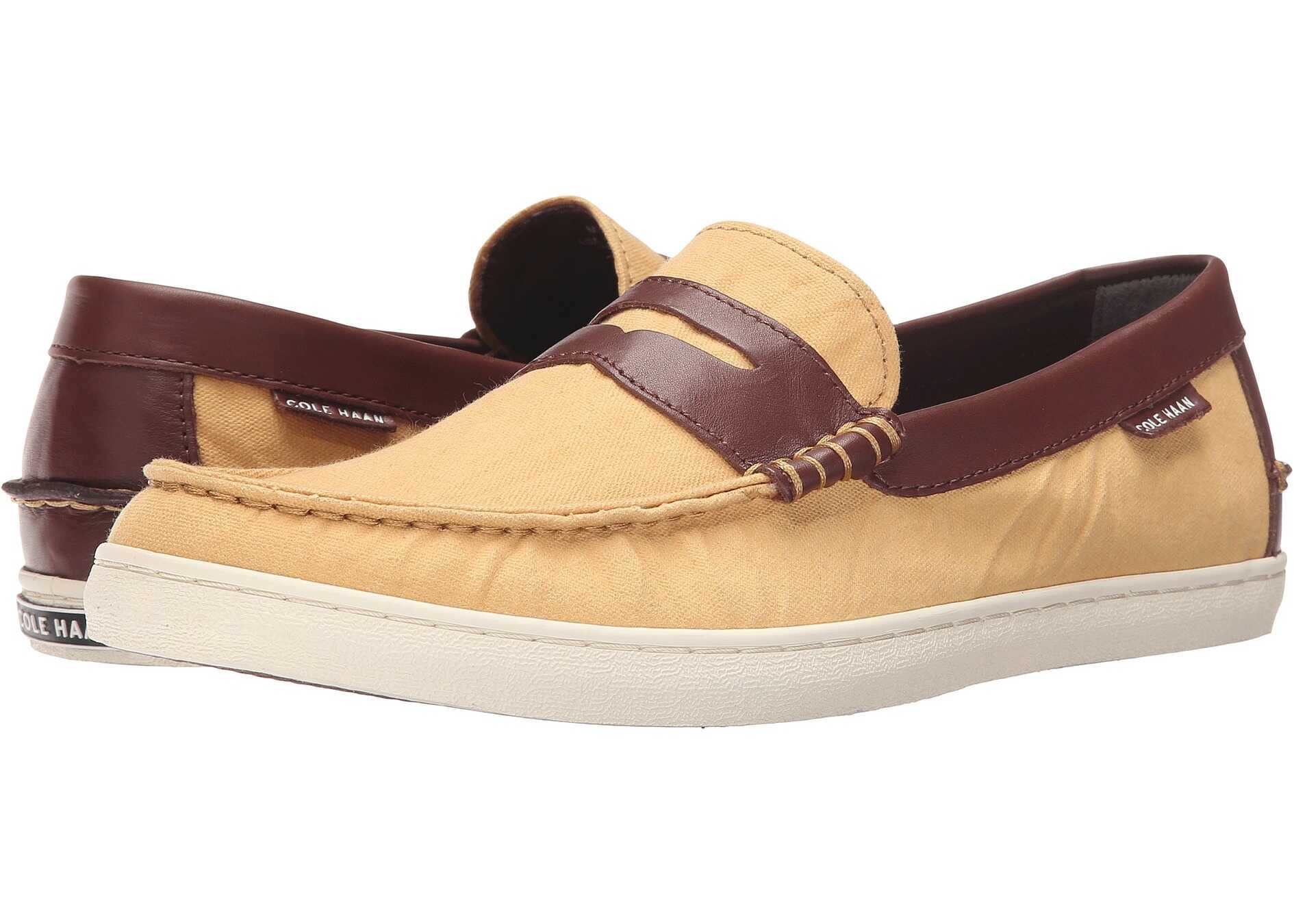 Mocasin Cole Haan Pinch Weekender Taffy Canvas/Harvest Brown Leather