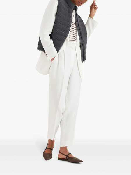 Sacouri Brunello Cucinelli Brunello Cucinelli Blazer WHITE Femei (BM 13731860) 2