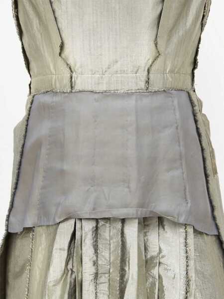 Rochii lungi Maison Margiela Mm1 Laminated Effect Flared Dress Silver Femei (BM 13745783) 5