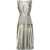 Maison Margiela Mm1 Laminated Effect Flared Dress Silver