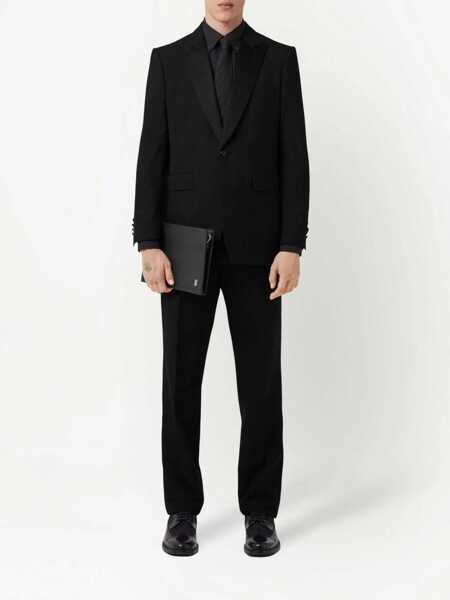 Sacouri Burberry Wool Embroidered Blazer With Peak Lapel Black Barbati (BM 13745837) 2
